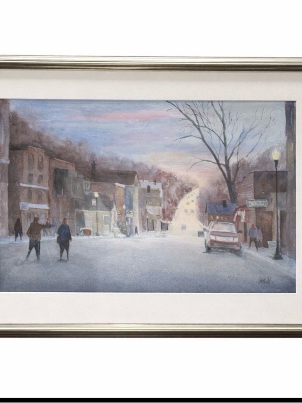 Judy Mudd Original Watercolor “Down That Way” (2015) – Framed Art w/ COA